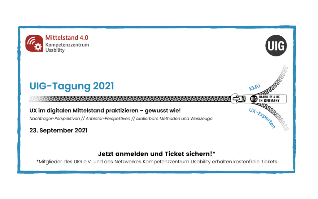 [Translate to English:] Flyer der UIG-Tagung: 23. September 2021