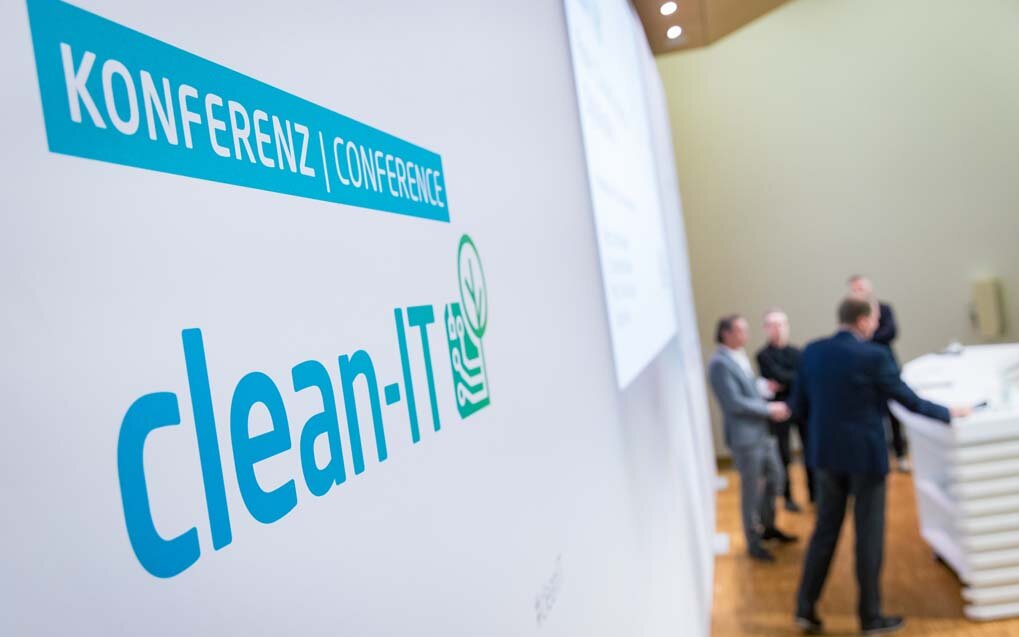 Banner der clean-IT Konferenz. © K. Herschelmann | Hasso Plattner Institut