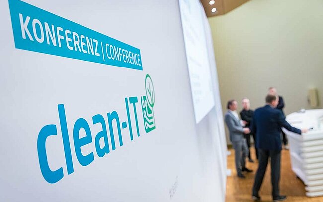 Banner der clean-IT Konferenz. © K. Herschelmann | Hasso Plattner Institut