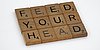 Wörter aus Scrabble Buchstaben - Feed your head