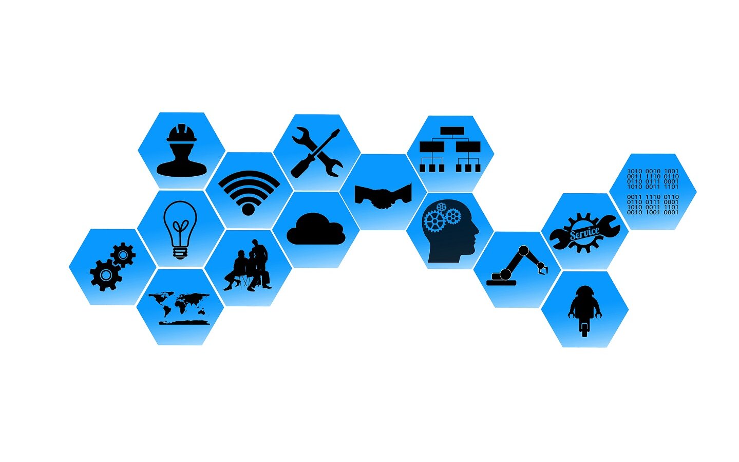 © geralt | Pixabay Piktogramme zum Thema Industrie 4.0 © geralt | Pixabay