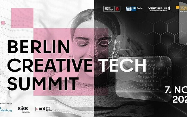 Berlin Creative TECH Summit Kopf einer Frau im Hintergrund