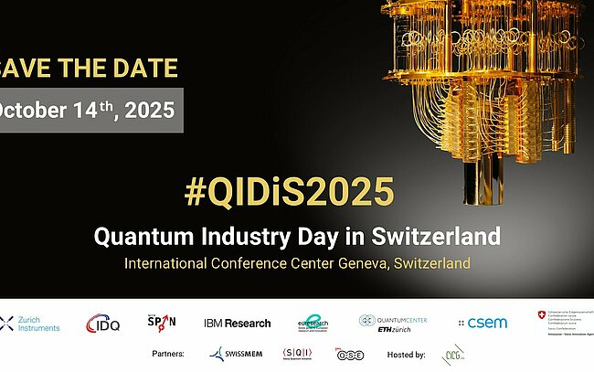 Save the date für den Quantum Industry Day in Switzerland 14.10.2025