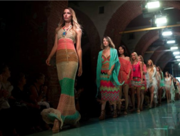 Picture of models walking at Torino Fashion Week show