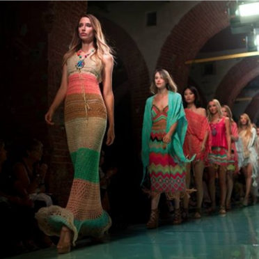 Picture of models walking at Torino Fashion Week show