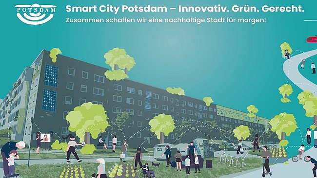 Abbildung: Smart City Potsdam: Innovativ. Grün. Gerecht. © Potsdam.de