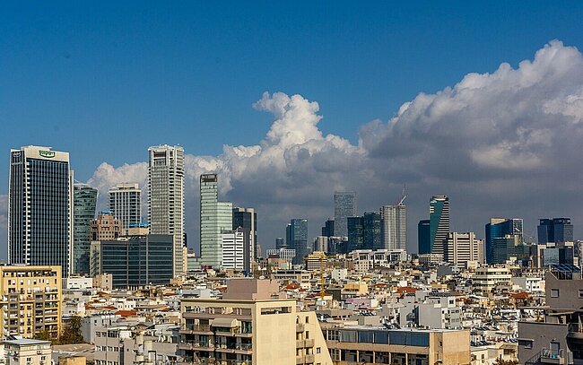 Blick über Tel Aviv-Jaffa (Israel)