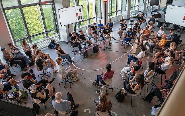 Paneldiskussion in Vorlesungssaal