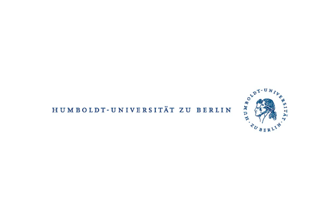 Logo der Humboldt-Universität zu Berlin. Blaue Schrift auf weißem Hintergrund.
