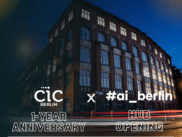 CIC Gebäude bei Nacht