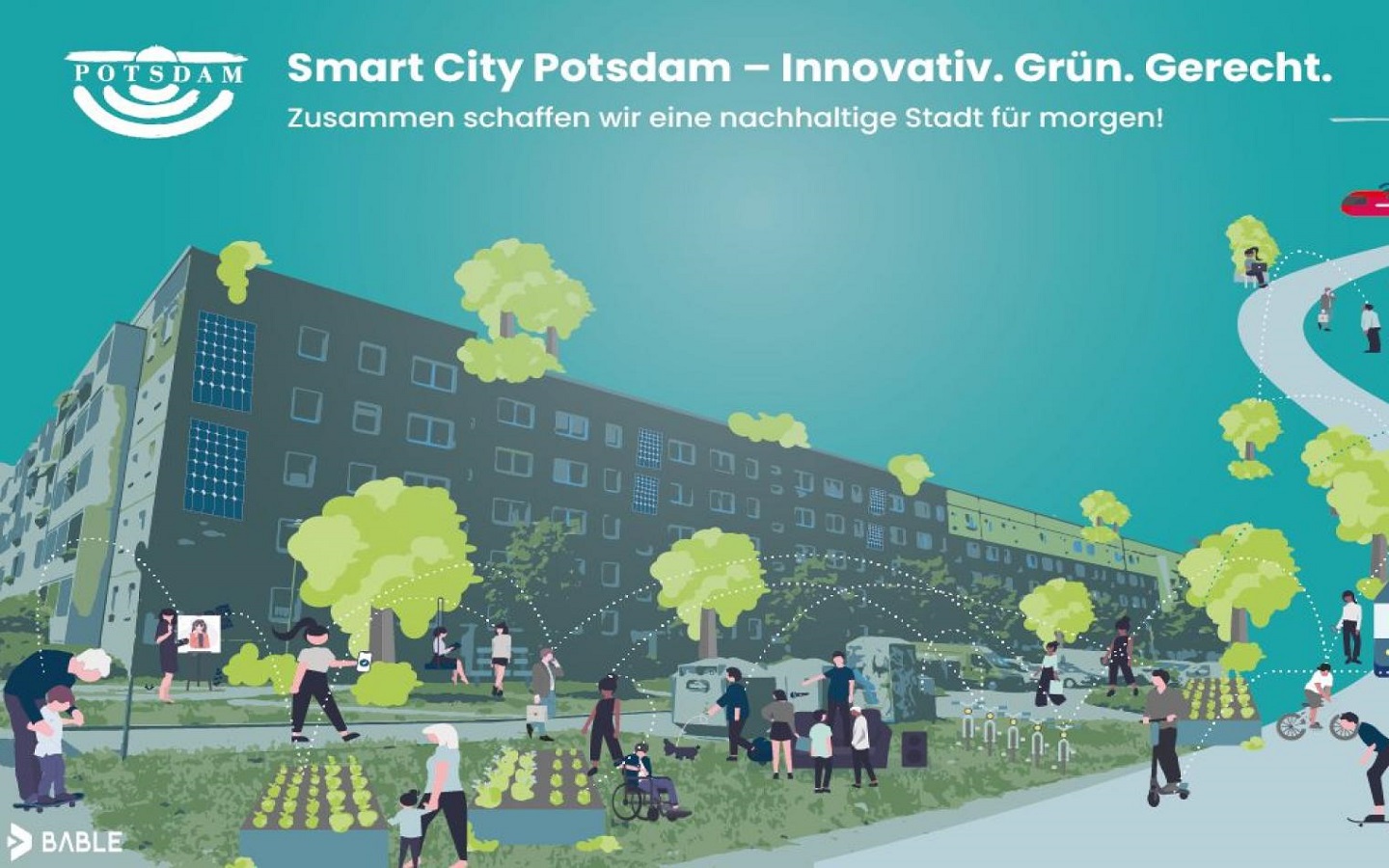 Abbildung: Smart City Potsdam: Innovativ. Grün. Gerecht. © Potsdam.de