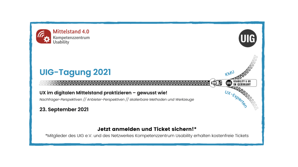 [Translate to English:] Flyer der UIG-Tagung: 23. September 2021